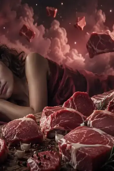 Sonhar com carne crua: entenda o significado e os possíveis alertas desse sonho