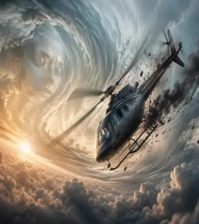 Sonhar com helicóptero caindo: o que significa e quais são os principais alertas?