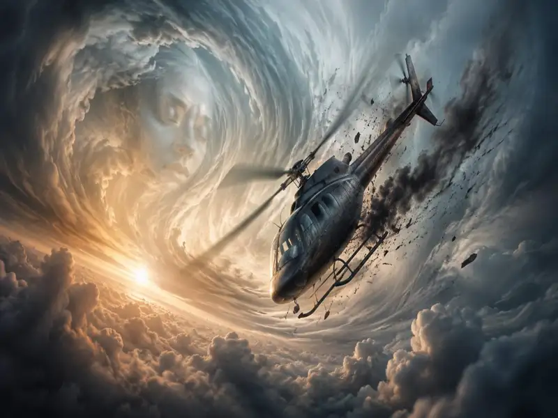 Sonhar com helicóptero caindo: o que significa e quais são os principais alertas?